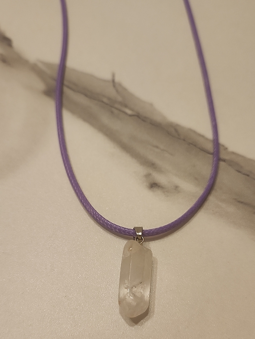 Handcrafted Clarity Flow Clear Quartz Necklace